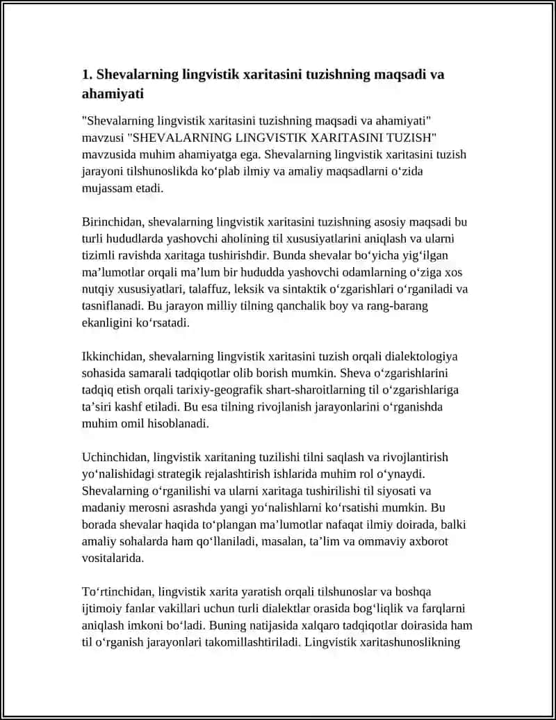 SHEVALARNING LINGVISTIK XARITASINI TUZISH 3