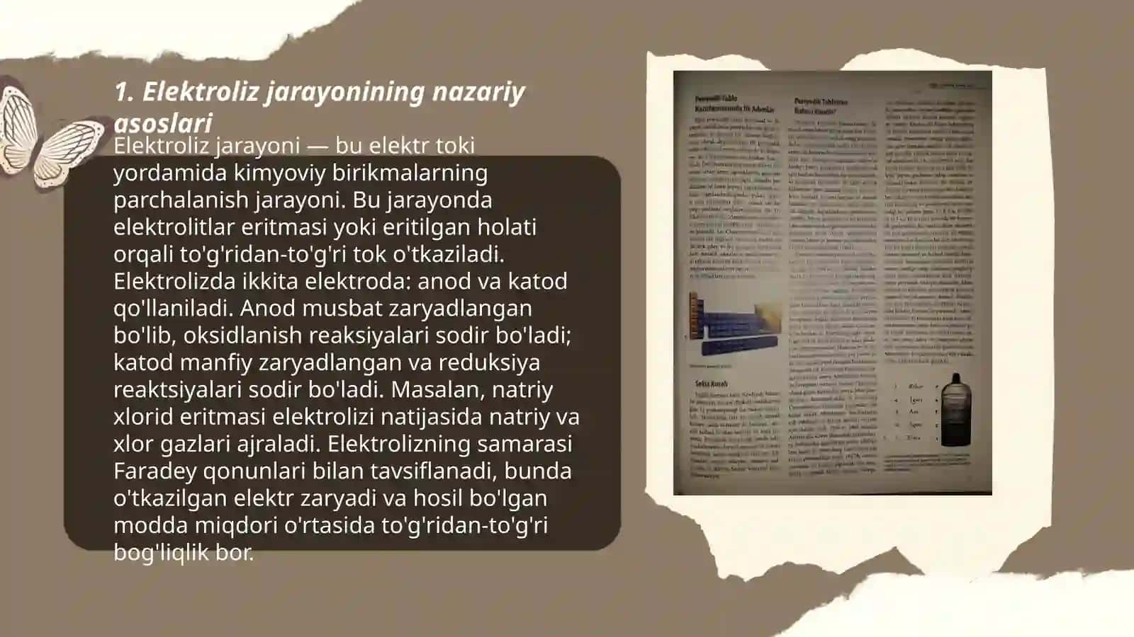 Suyuqlanmalar va eritmalar elektrolizining amaliy qoidalari 3