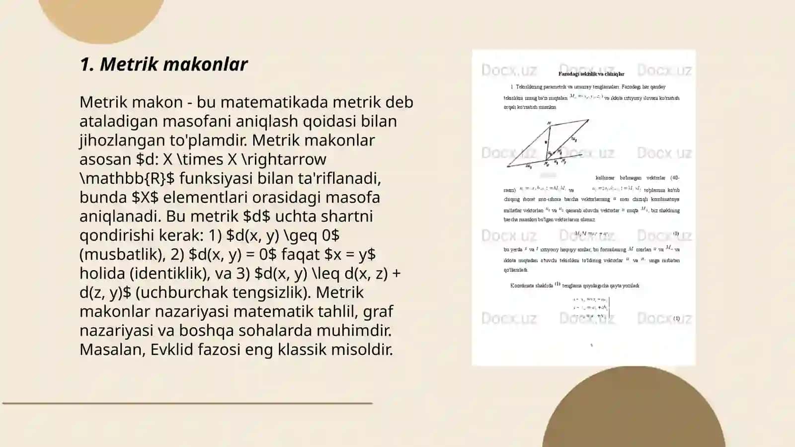 Metrik fazodagi yaqinlashishlar 3