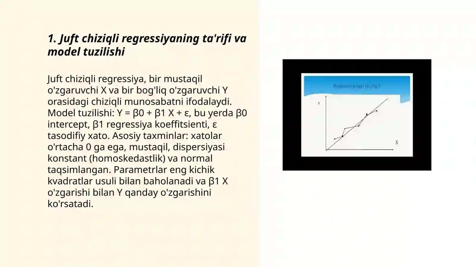 Juft chiziqli regressiya 3