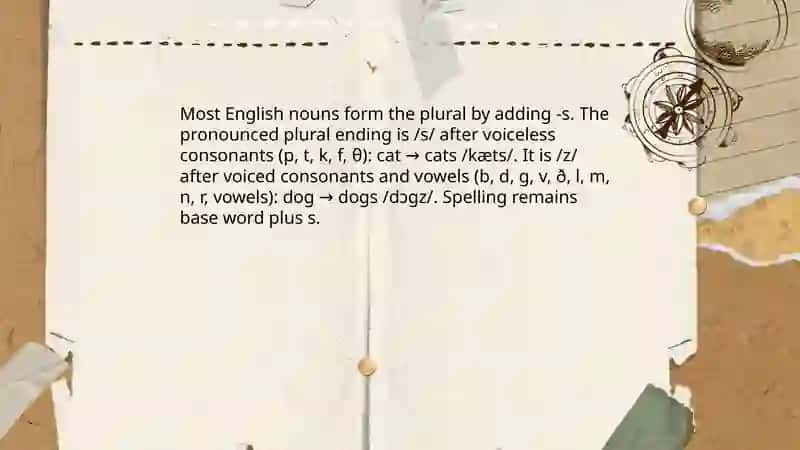 Plural form of nouns 3