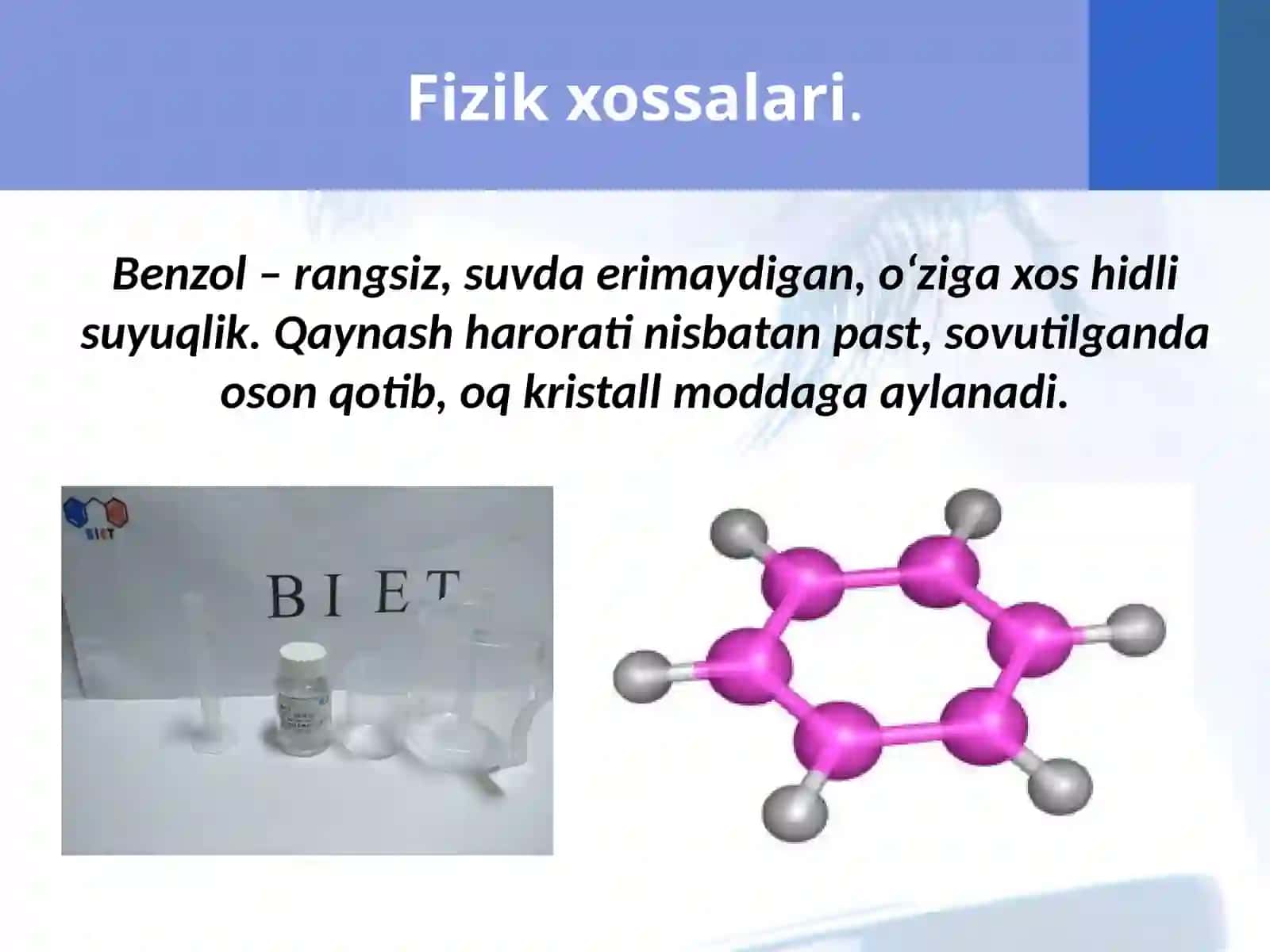 Aromatik uglevodorodlarning olinishi, xossalari, ishlatilishi 3