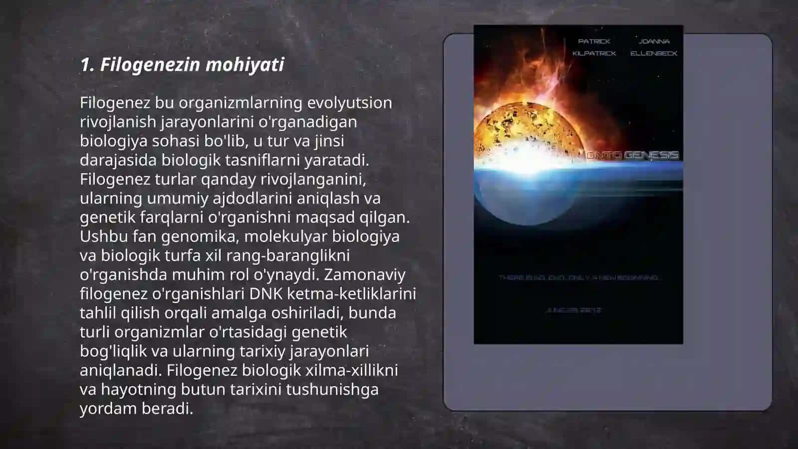 Filogenez va ontogenez haqida tushuncha 3