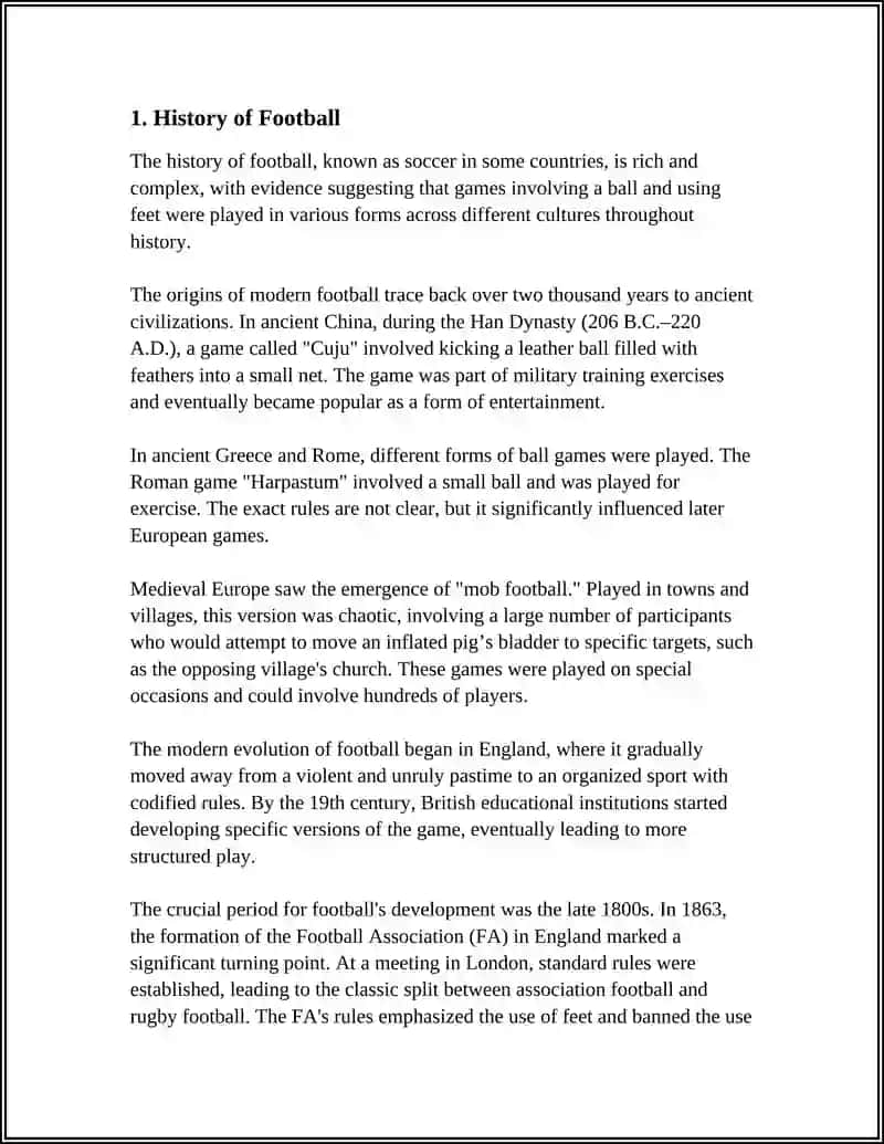 History of Football 3