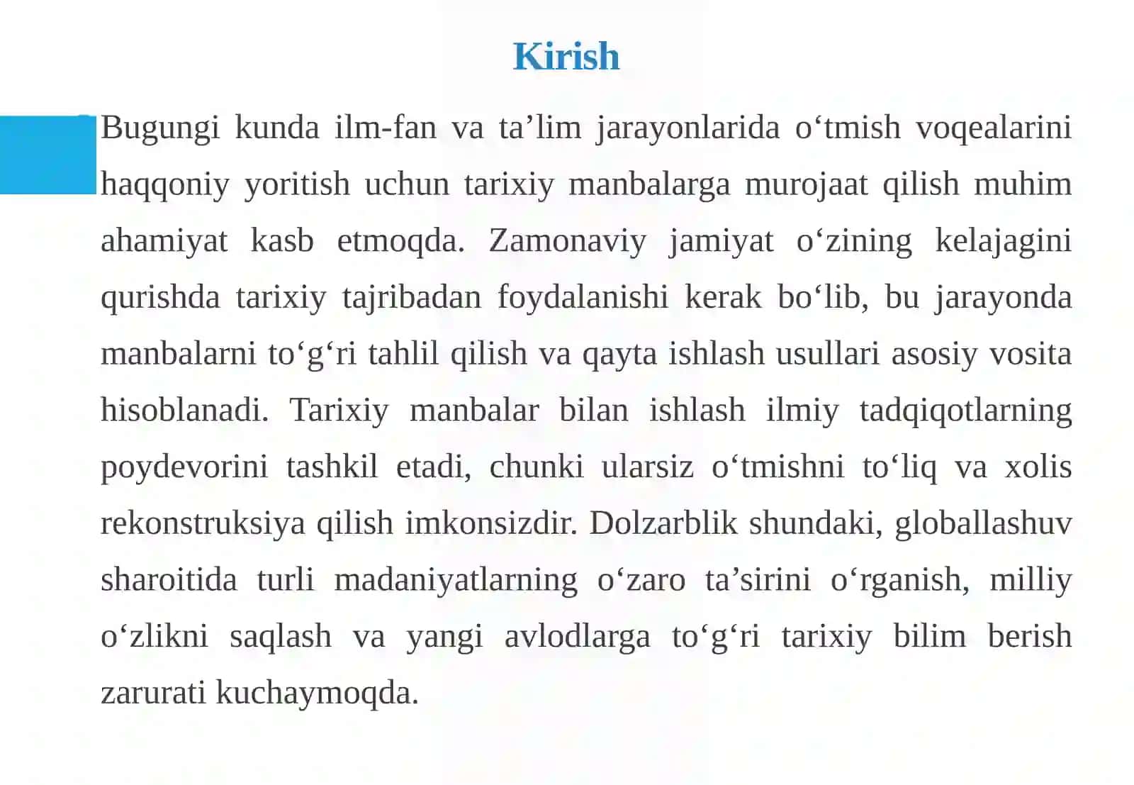 Tarixiy manbalarni tahlil qilish va materiallarni qayta ishlash usullari 3