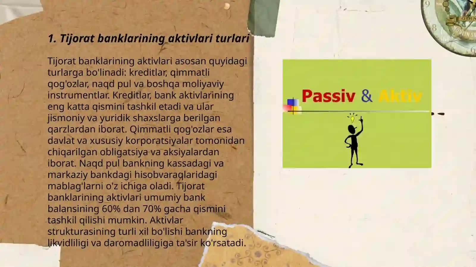 Tijorat banklarining aktiv va passiv operatsiyalari by Muzaffarov Boburmirzo 3