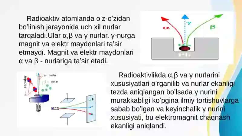 Radioaktivlik haqida umumiy tushunchalar 3