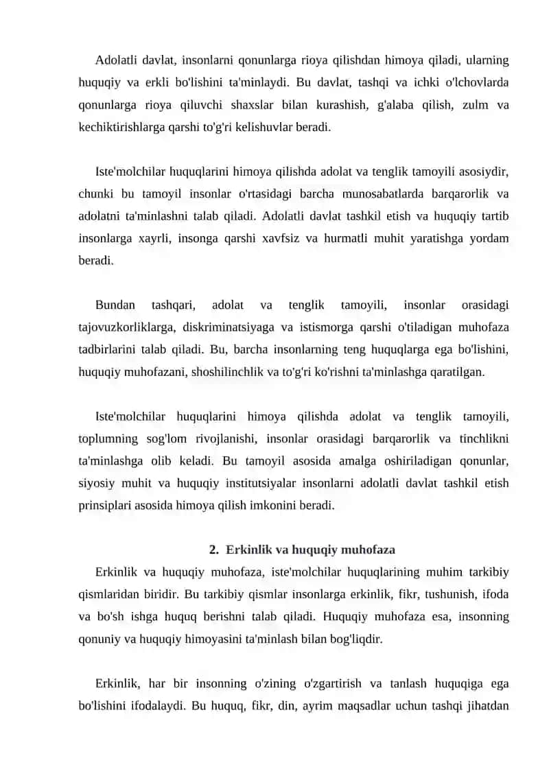 Adolat va Tenglik 3
