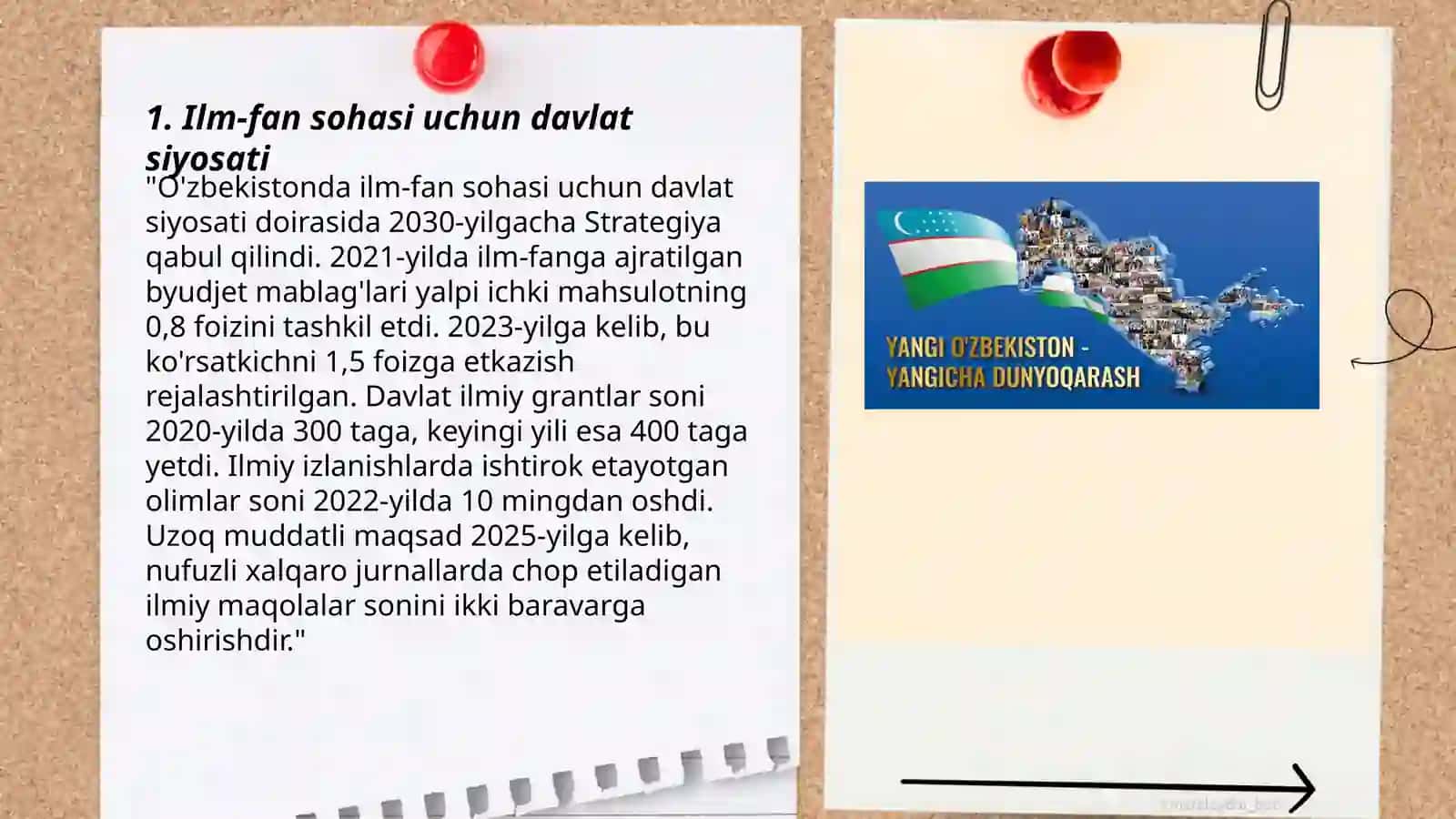 Ilm-fan sohasi uchun davlat siyosati 3