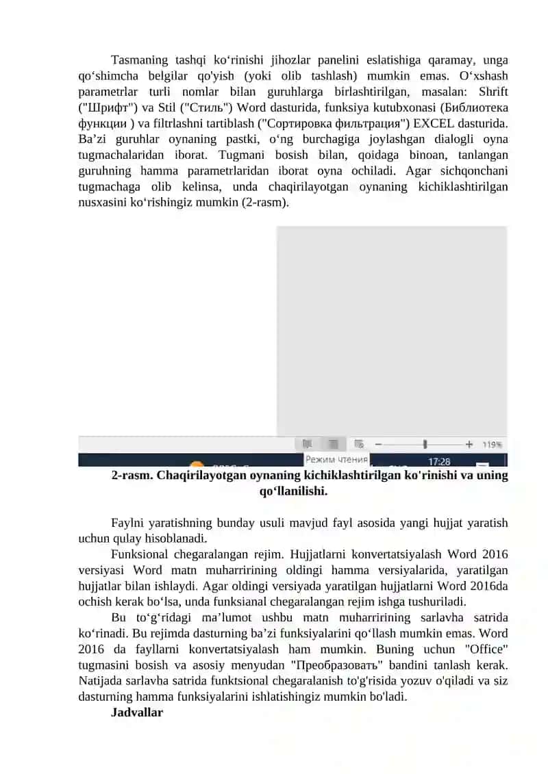 MATNLI HUJJAT MUHARRIRLARI (MS Word dasturi) 3