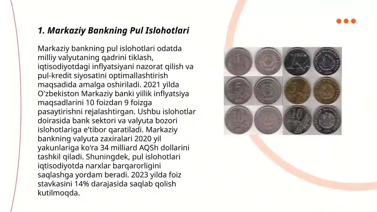 Markaziy Bankning Pul Islohotlari 3