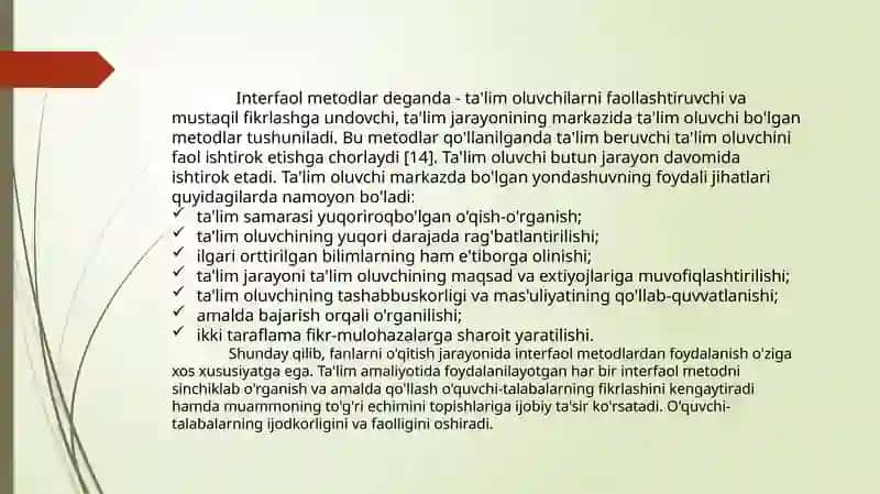 Ta’limda  innovatsion   metodlar 3