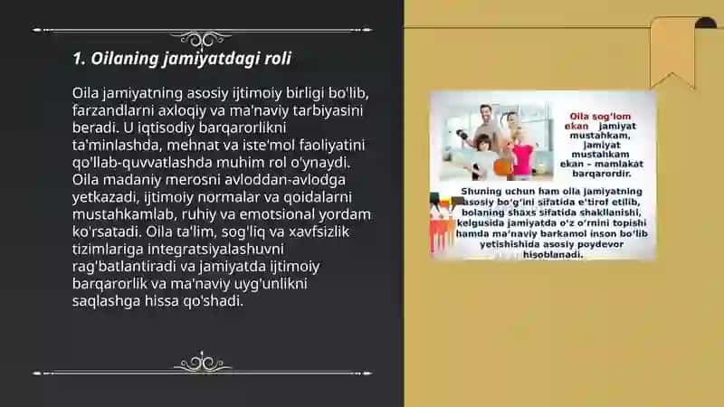 Oilaning jamiyatdagi roli 3