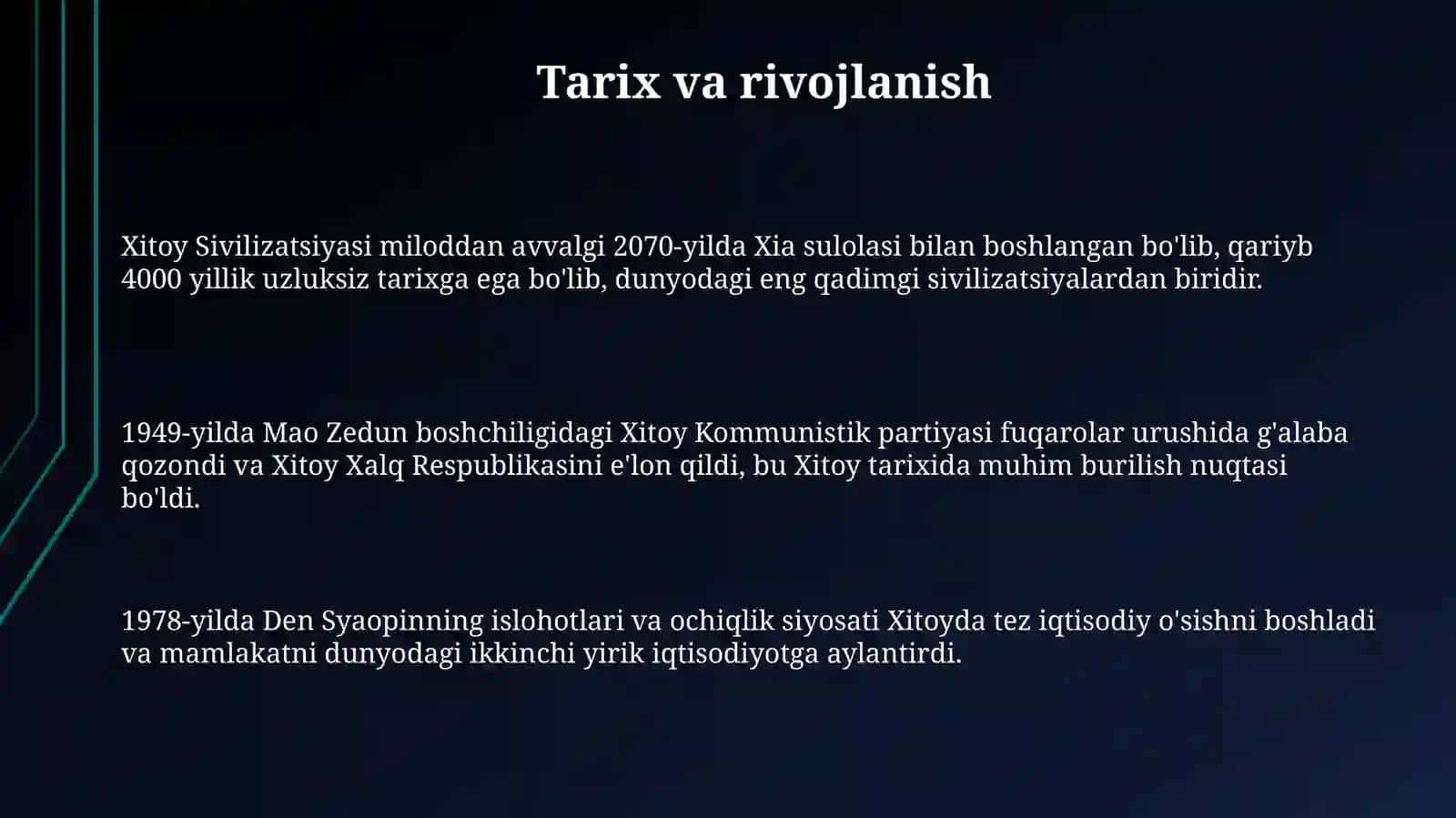Xitoy: Tarix, Siyosat va Iqtisodiyot 3