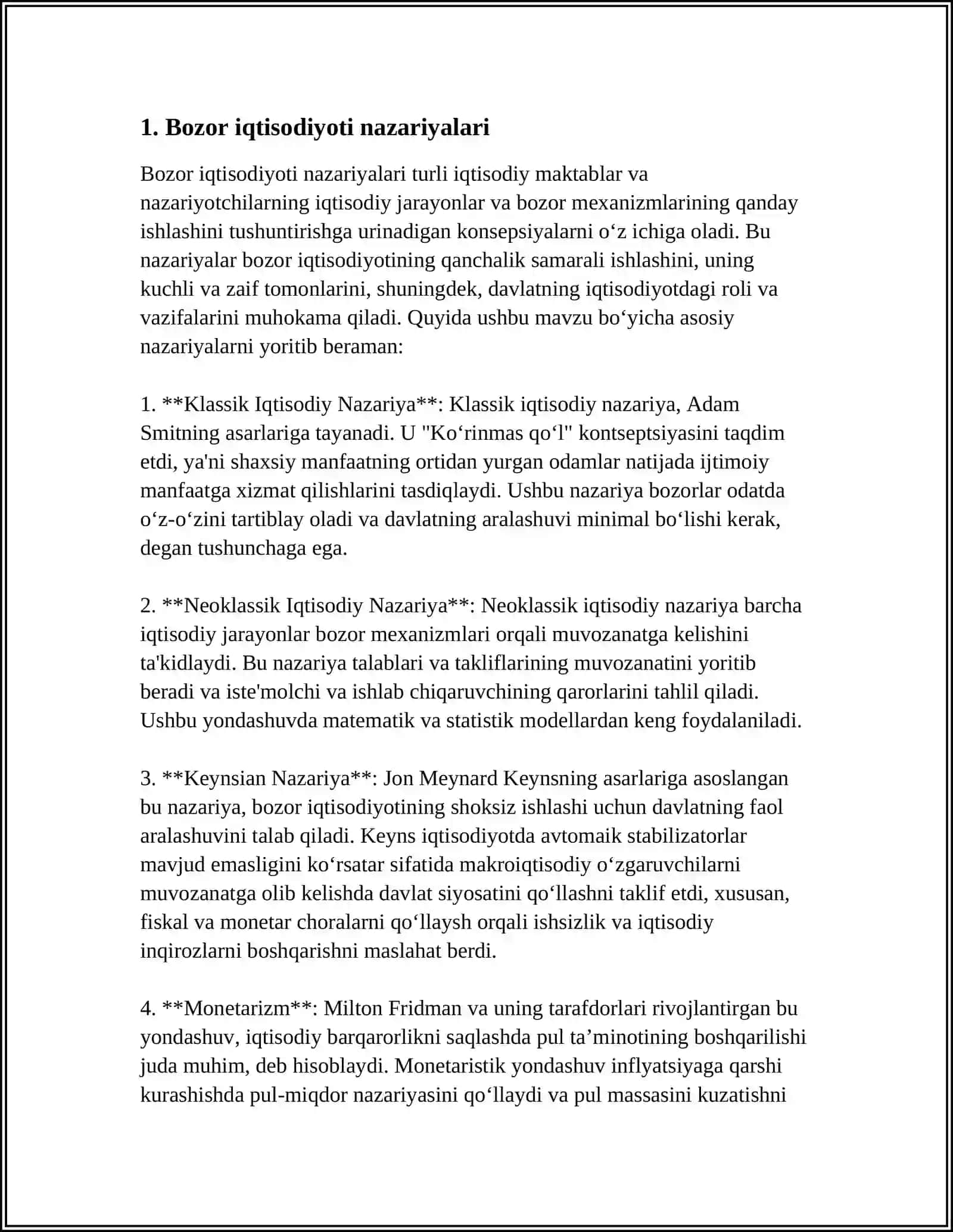 JAHON XÕJALIK TOGRISIDAGI IQTISODIY GOYALAR 3