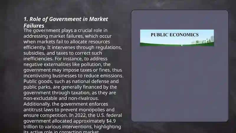 Public Economics: Understanding the Role of Government in the Economy 3
