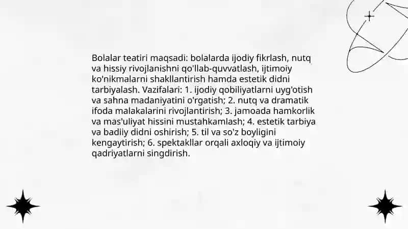 Bolalar teatiri faoliyati 3