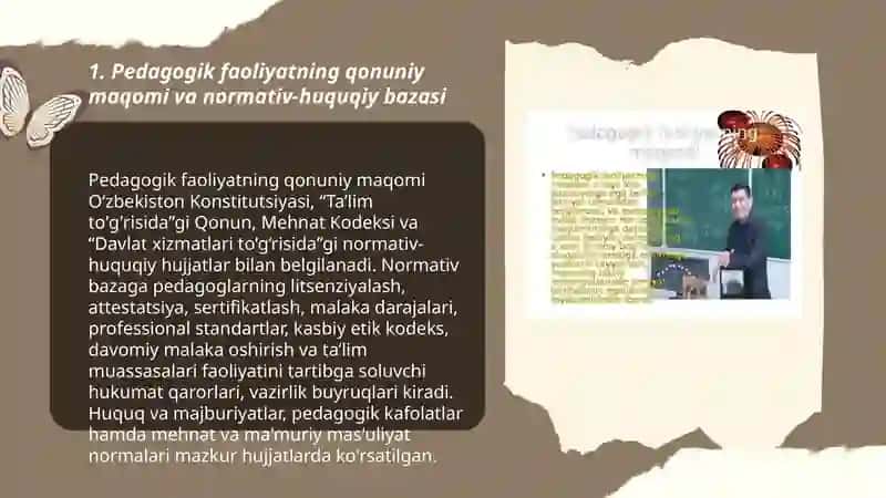 Pedagogik faoliyatning kasbiy huquqiy asoslari 3