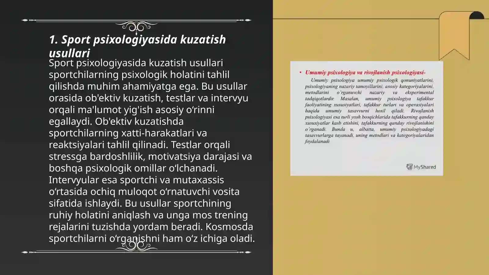 Sport psixologiyasining tadqiqot usullari 3