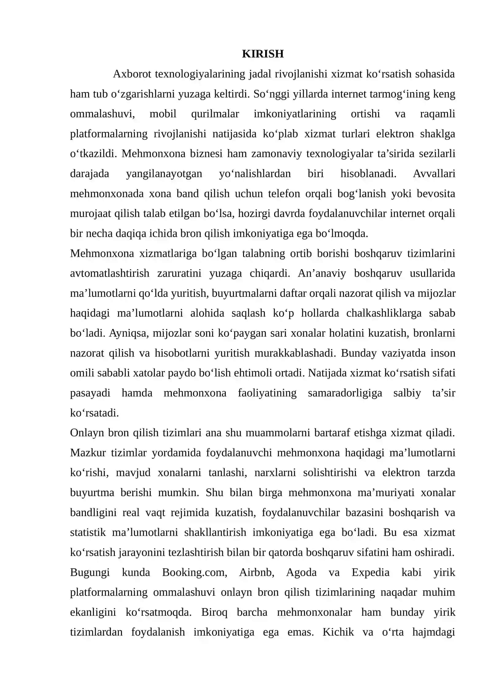 Mehmonxona Boshqaruv Tizimlari 3