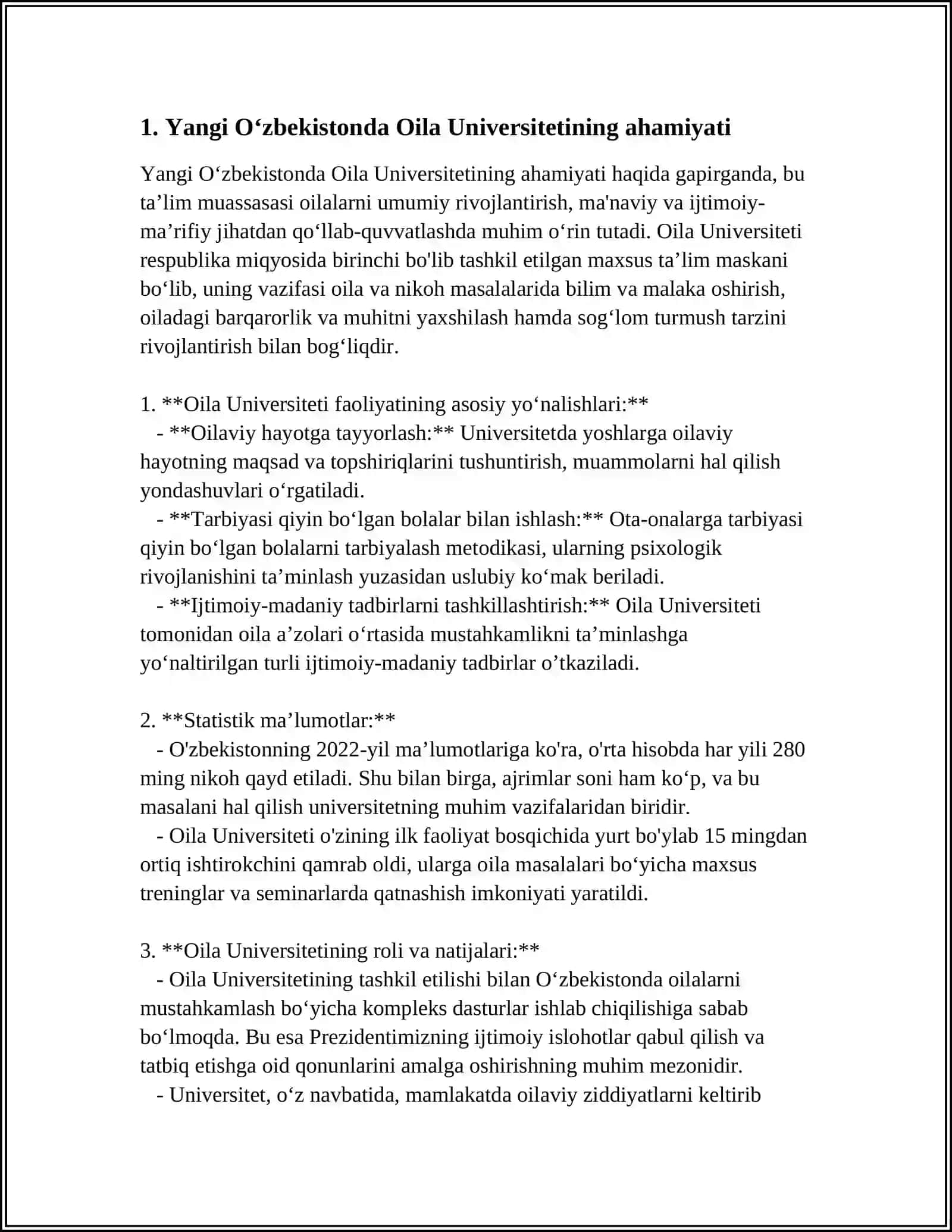 Yangi Oʻzbekistonda Oila Universiteti 3