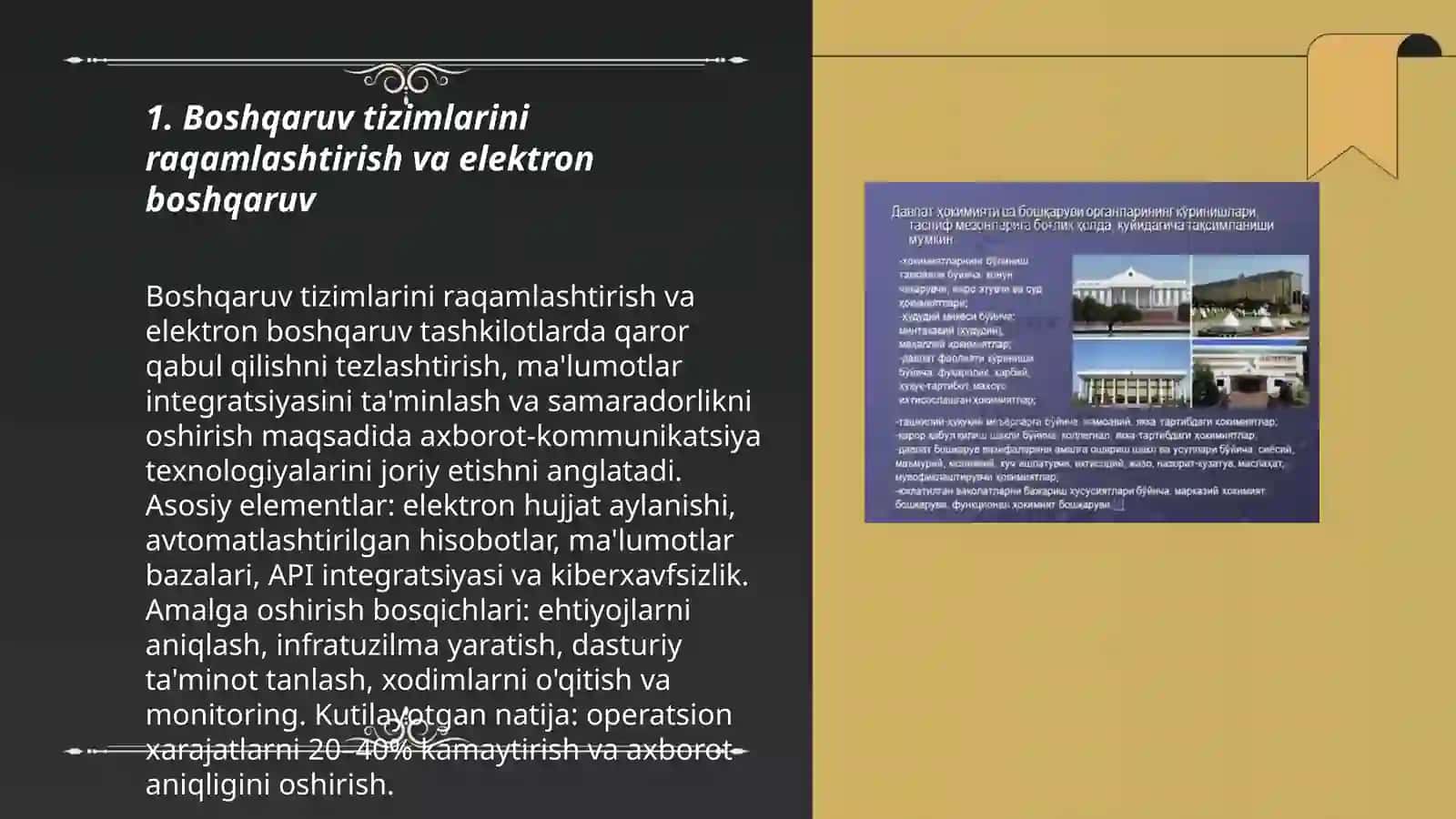 Boshqaruv tizimlarini takomillashtirish 3
