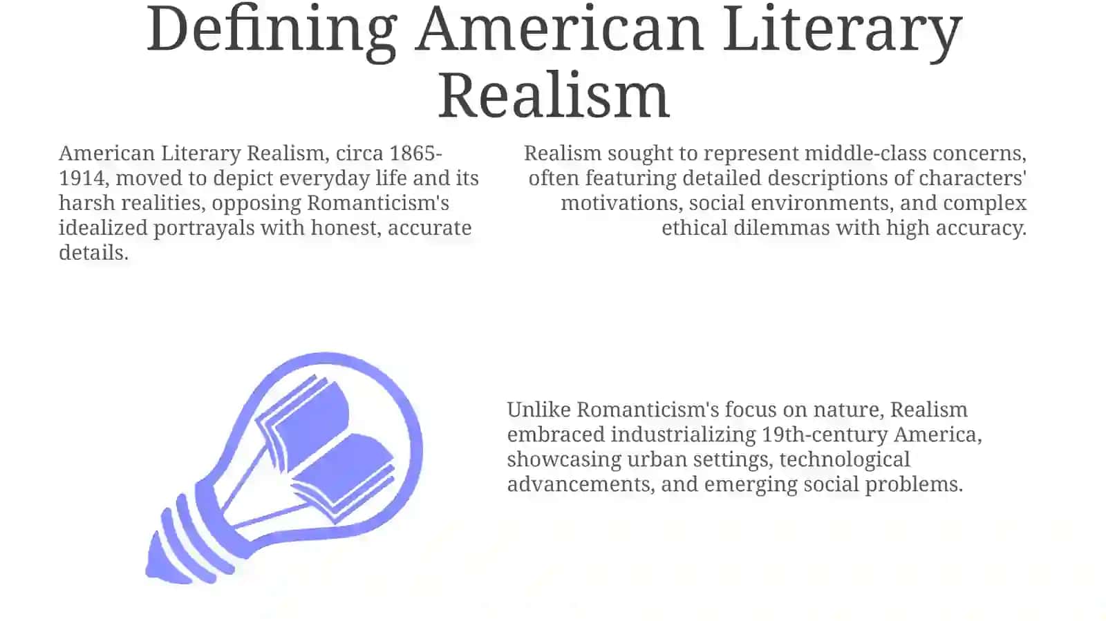 Realism in America literature 3