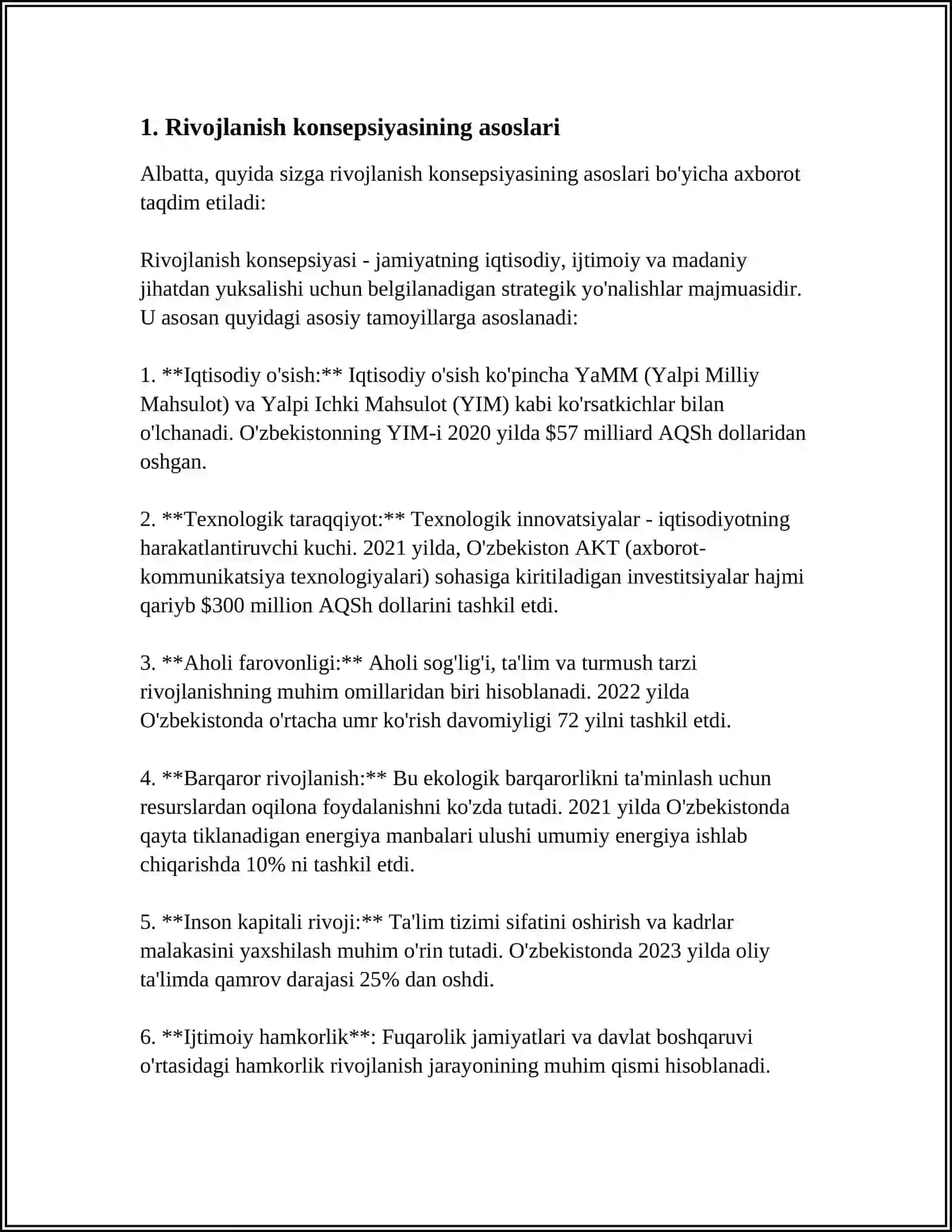 RIVOJLANGAN "ÒZBEK MODELI" VA UNING XUSUSIYATLARI 3