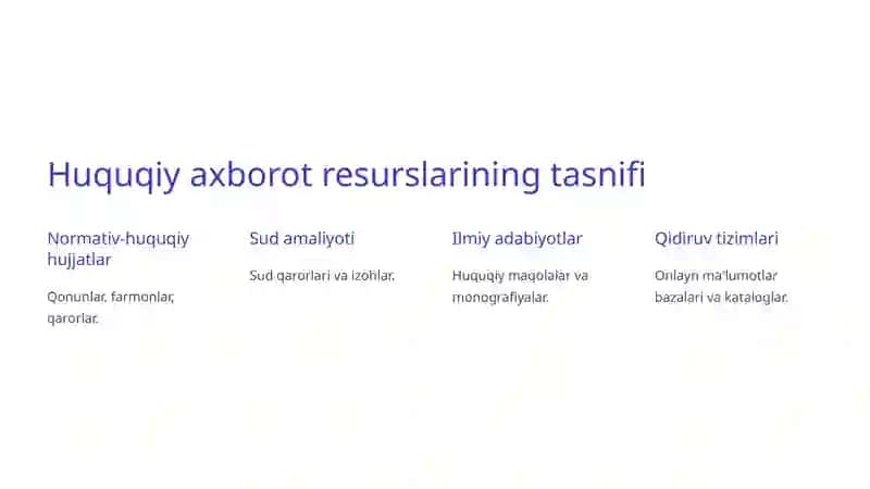 Huquqiy axborot resurslari va turlari 3