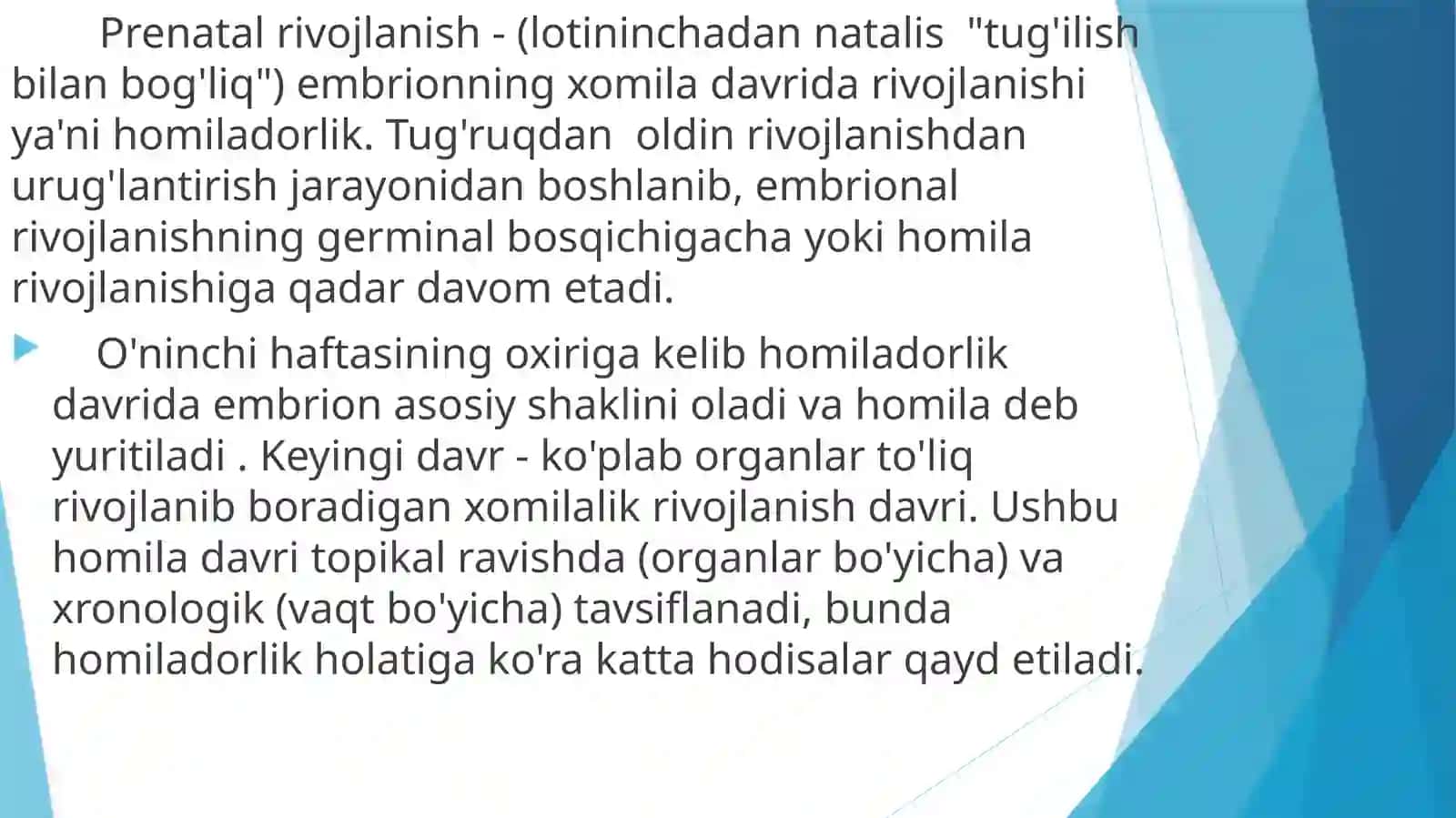 Perinatal psixologiyaning asosiy  muammolari 3