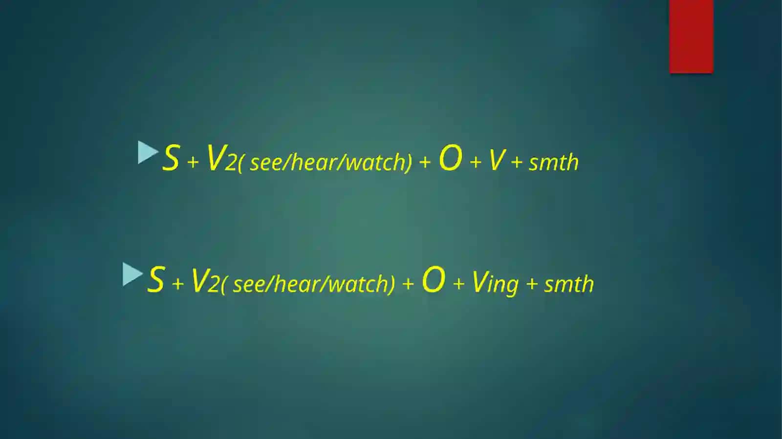 "See Somebody Do”vs“See Somebody Doing” 3