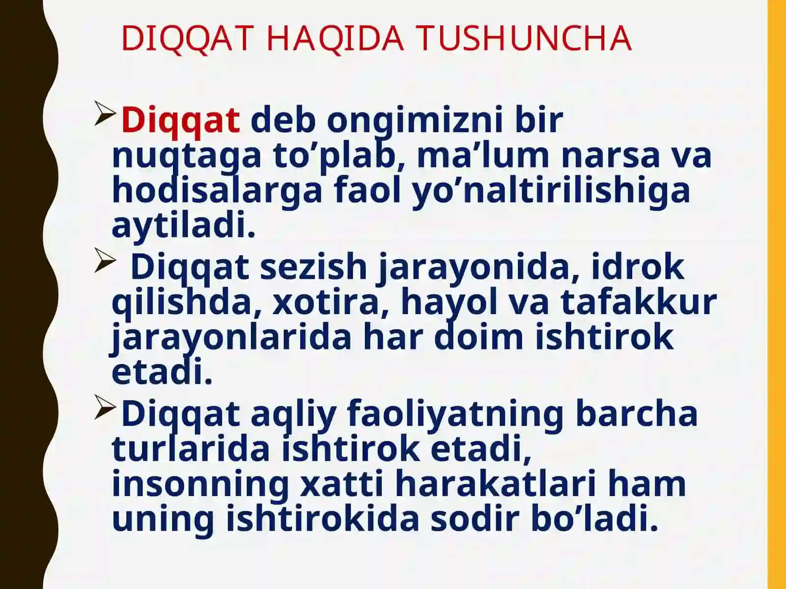 diqqat va xotira 3