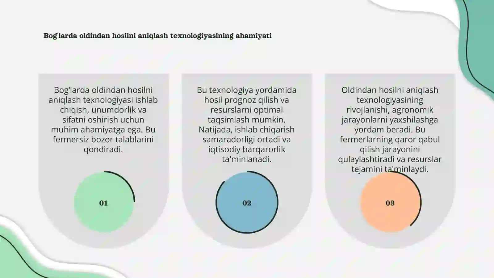 Bogʻlarda oldindan hosilni aniqlash texnologiyasi 3
