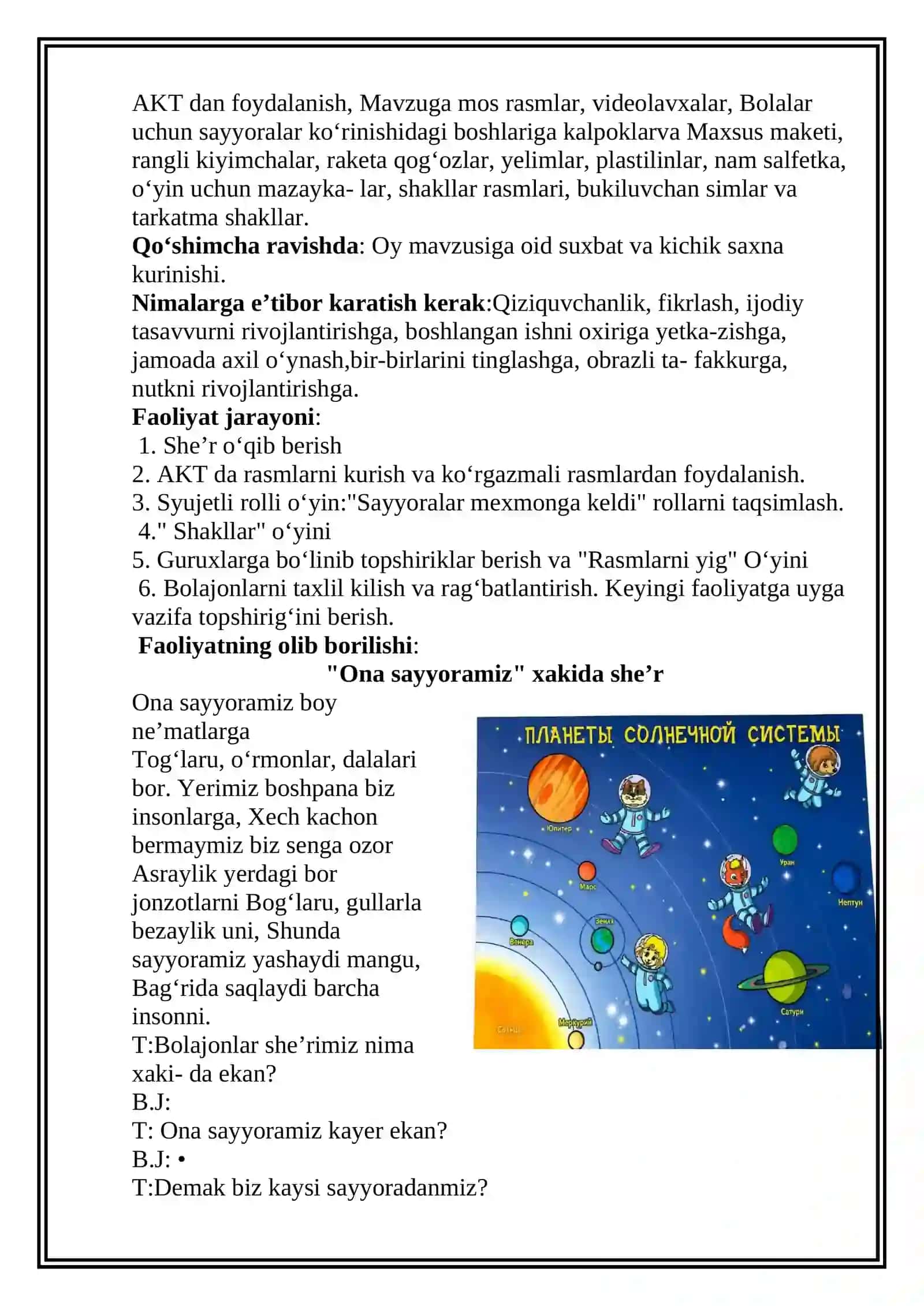 Yer sayyorasi umumiy uyimiz 3