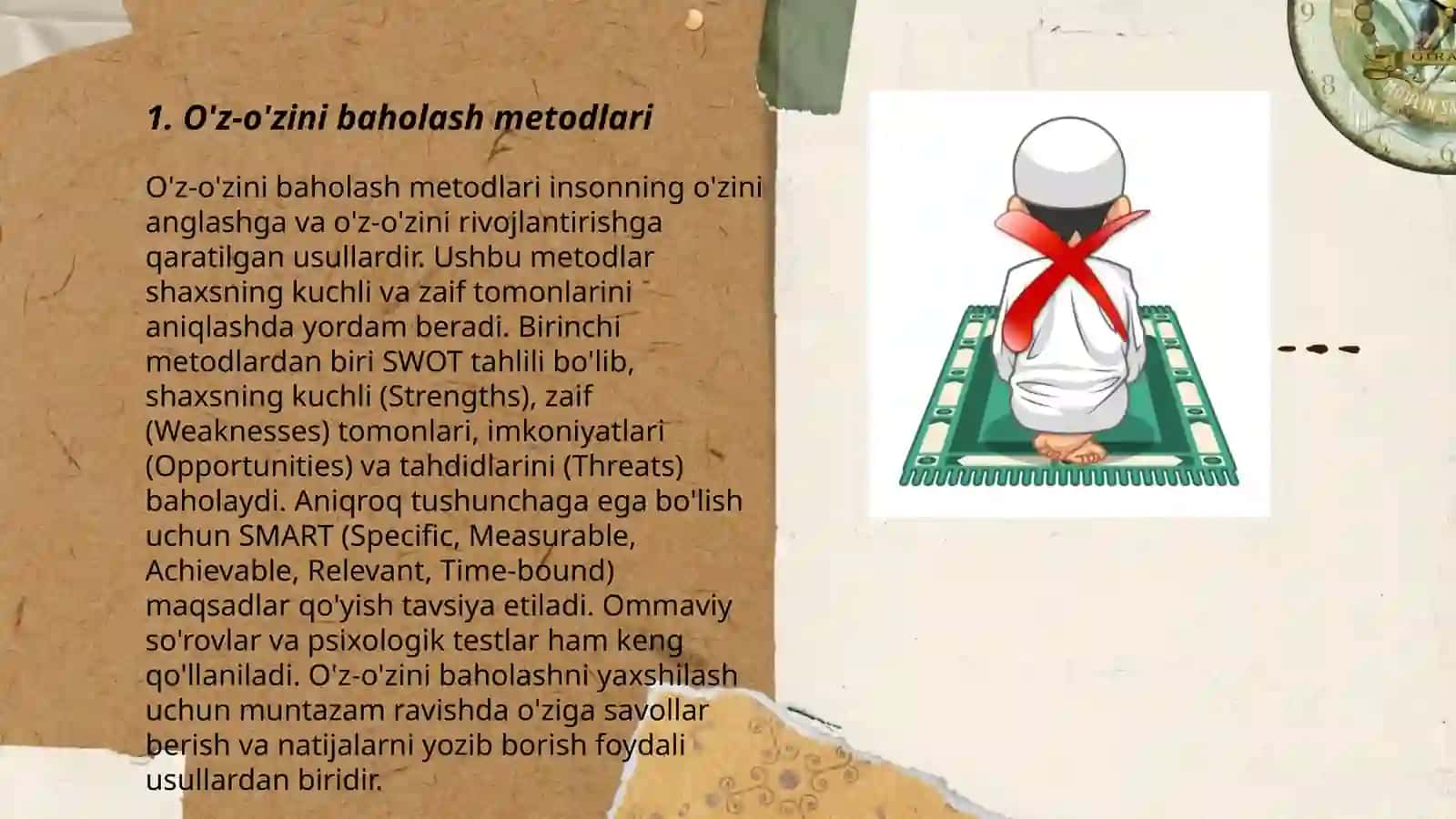 O'z ustida ishlash texnologiyalari 3