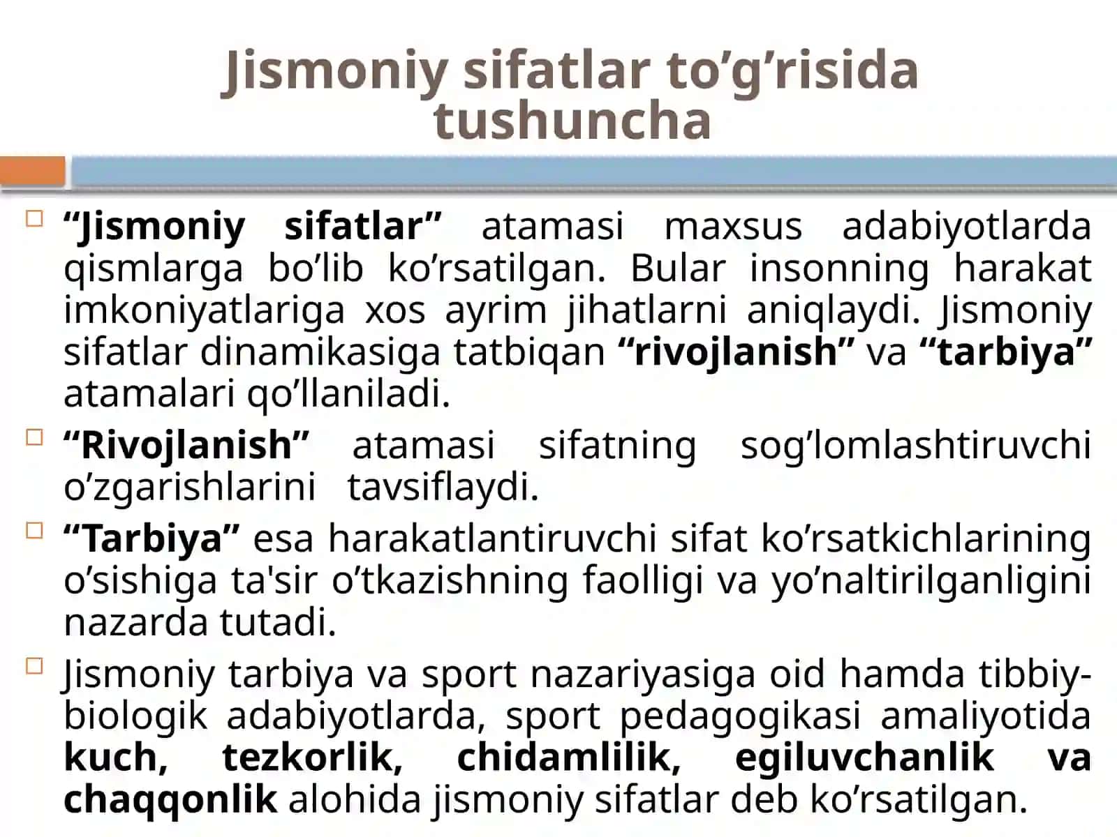 Kuch Sifatini Tarbiyalash 3