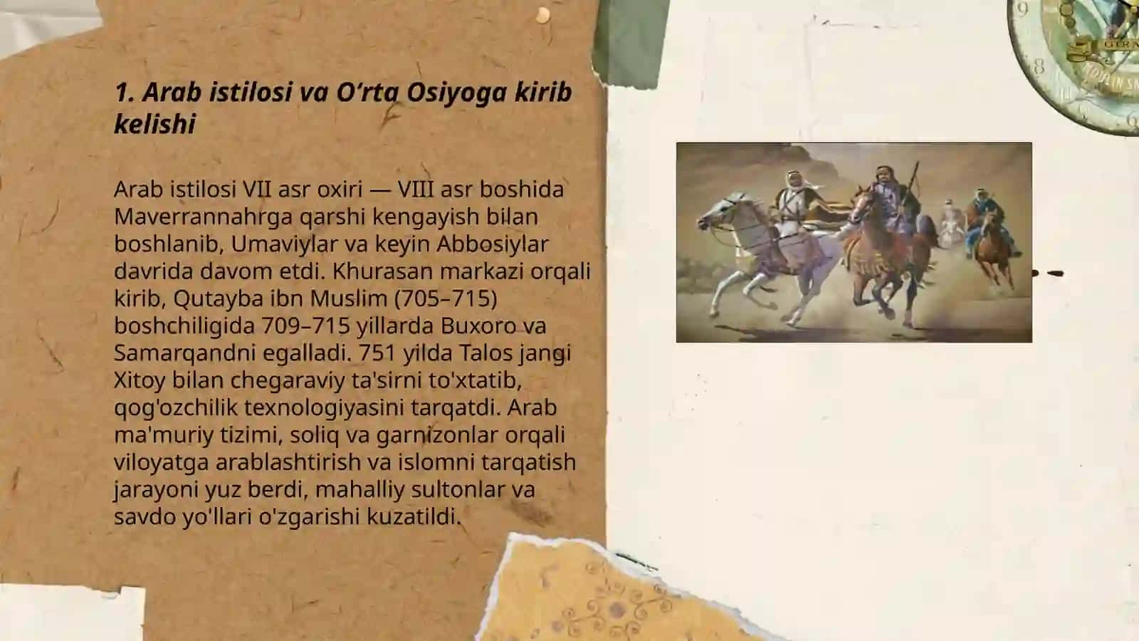 Arab hukmronligi davrida Ŏrta Osiyo 3