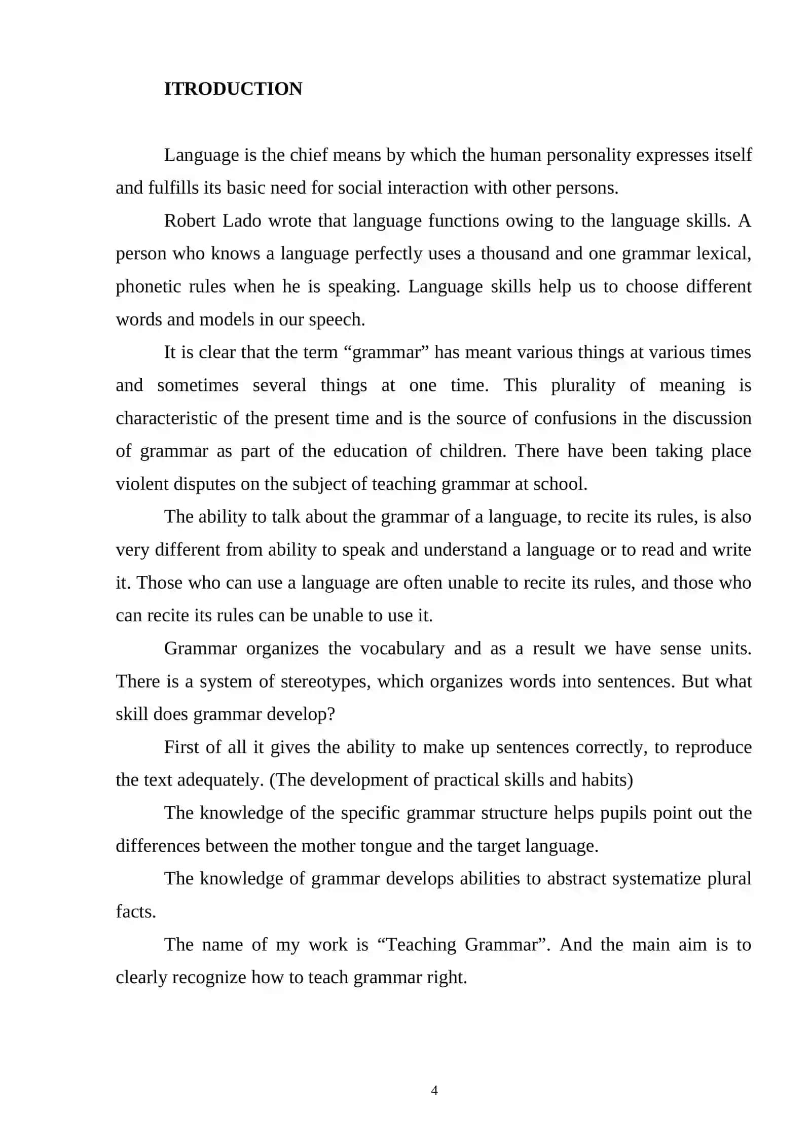 Selecting grammar materials 3
