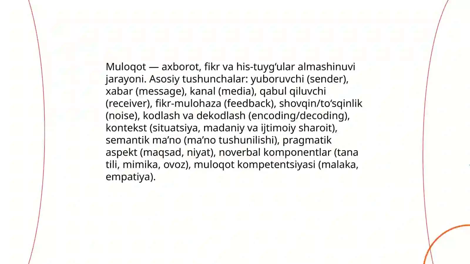 Muloqot va shaxslararo munosabat psixologiyasi 3