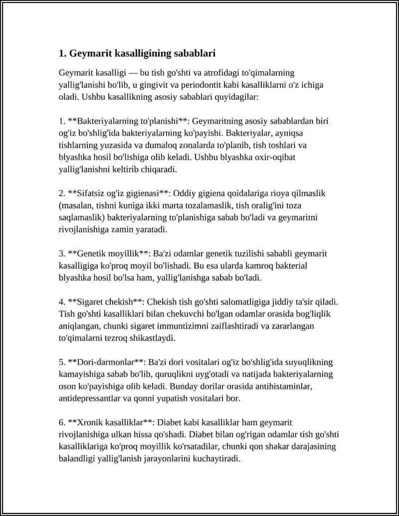 GAYMARIT KASALLIGI DAVOLASH TASHXISI 3