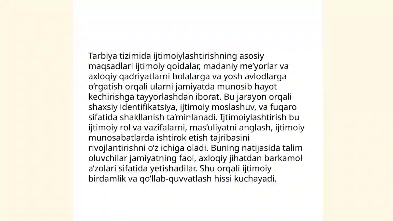 Tarbiya tizimini ijtimoiylashtirish 3
