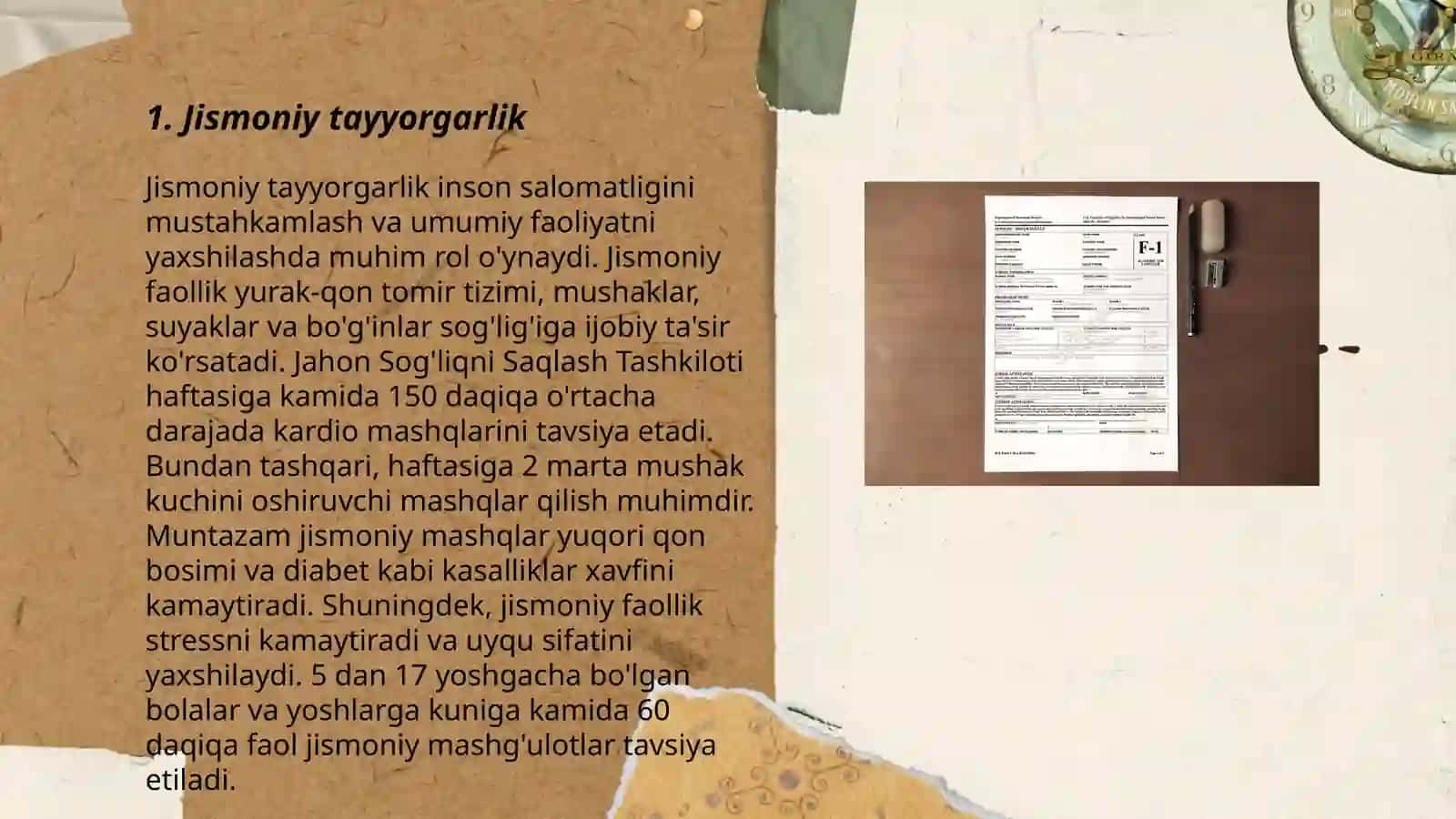 Mavzu: Jismoniy tayyorgarlik 3