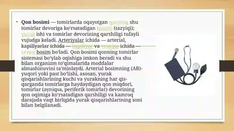 Arterial bosimning boshqariluvida buyraklarning roli 3