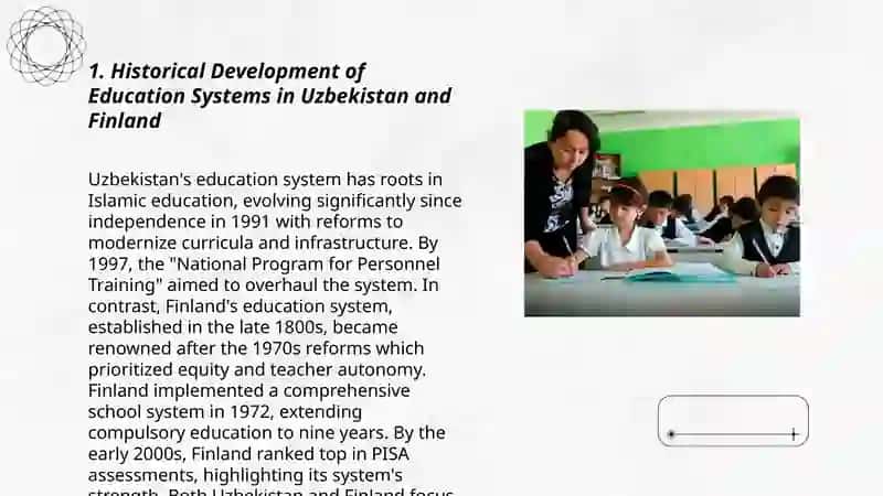 Education system of Uzbekistan and Finland 3