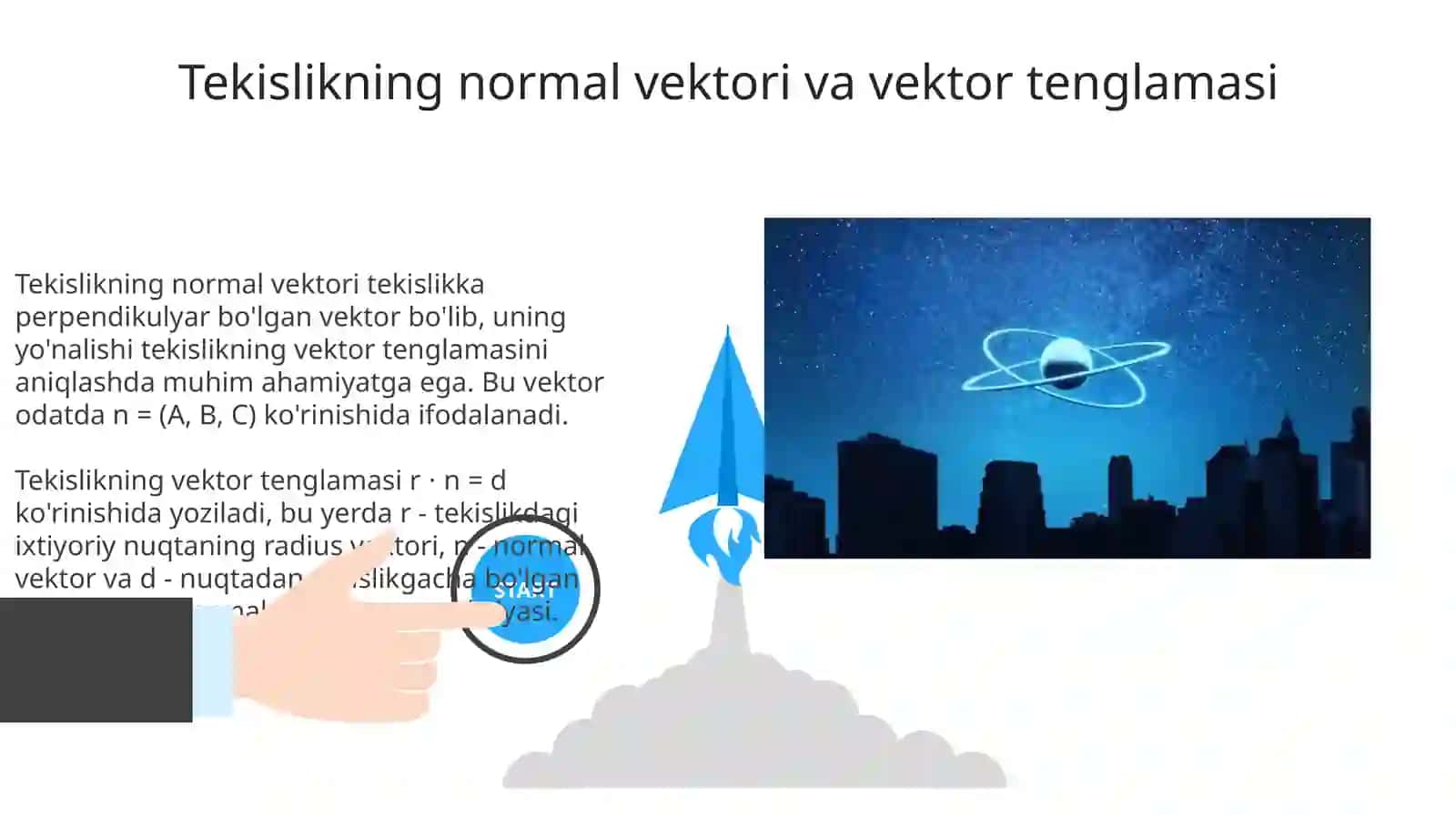Fazoda tekislik tenglamalari 3