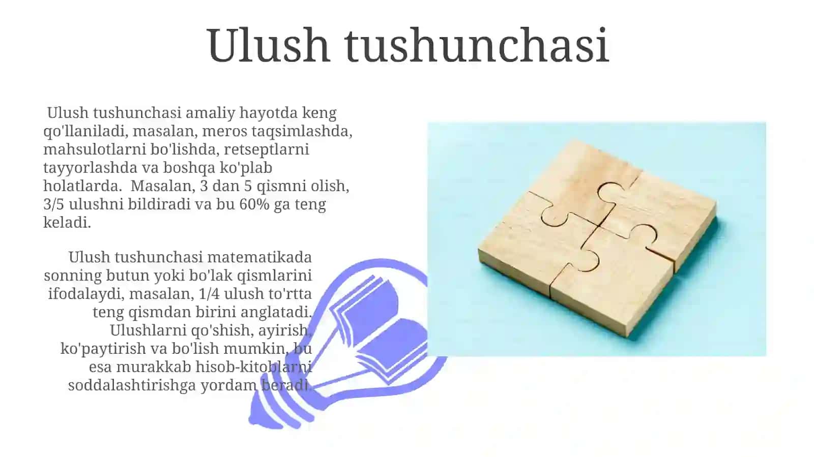 Ulush Tushunchasi va Kasrlar 3