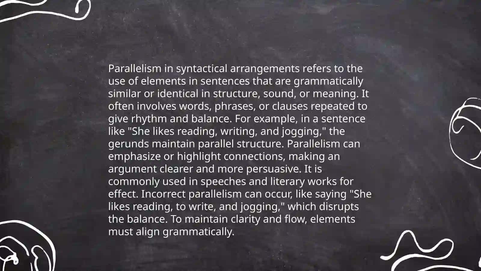 Compositional patterns of syntactical arrangement 3