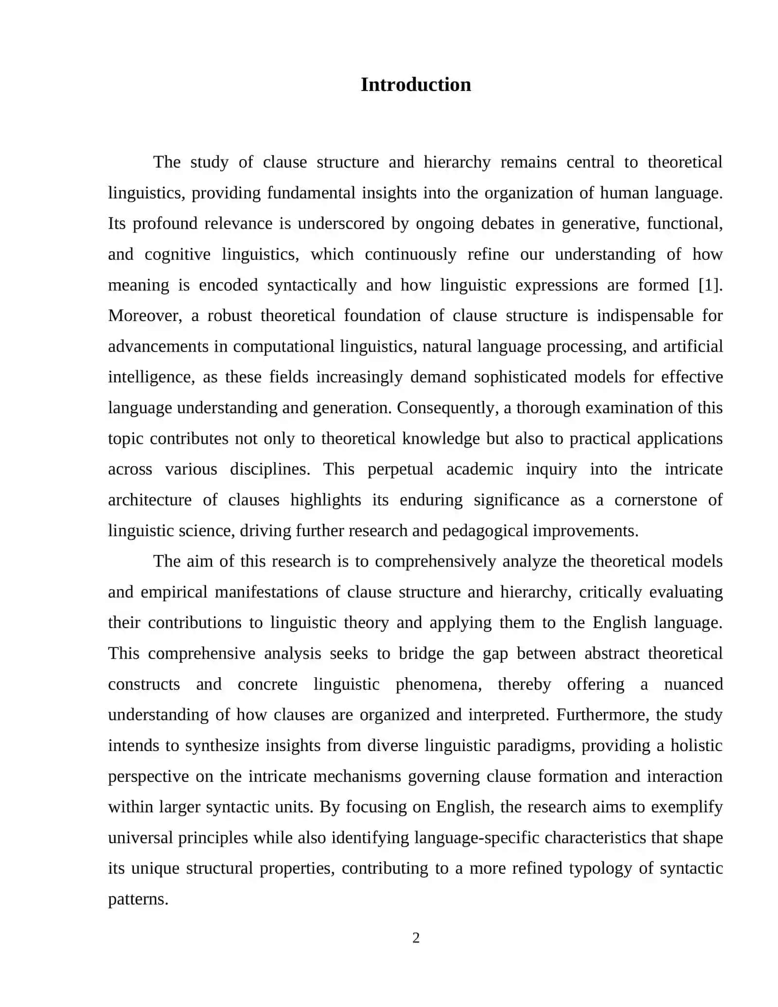 Clause Structure and Hierarchy 3