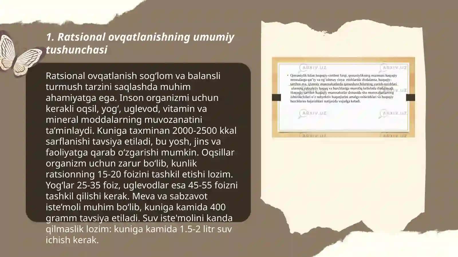 Ratsional ovqatlanish asoslari va ahamiyati 3