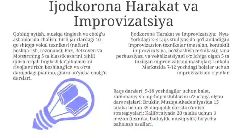 Ijodkorona Harakat va Improvizatsiya 3